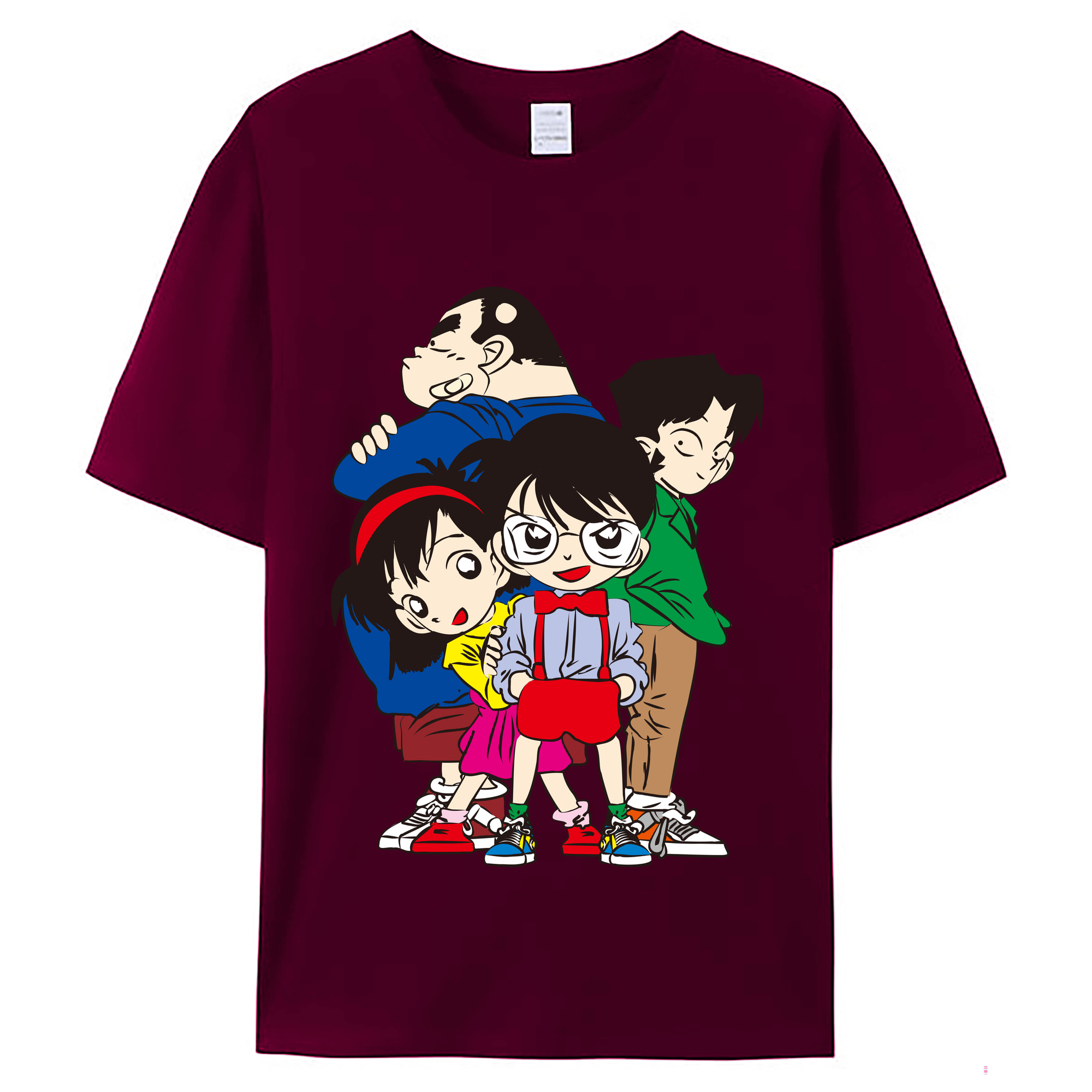 （画像用） 名探偵コナン Detective Conan レディースカジュアルプリントTシャツ（綿100％）